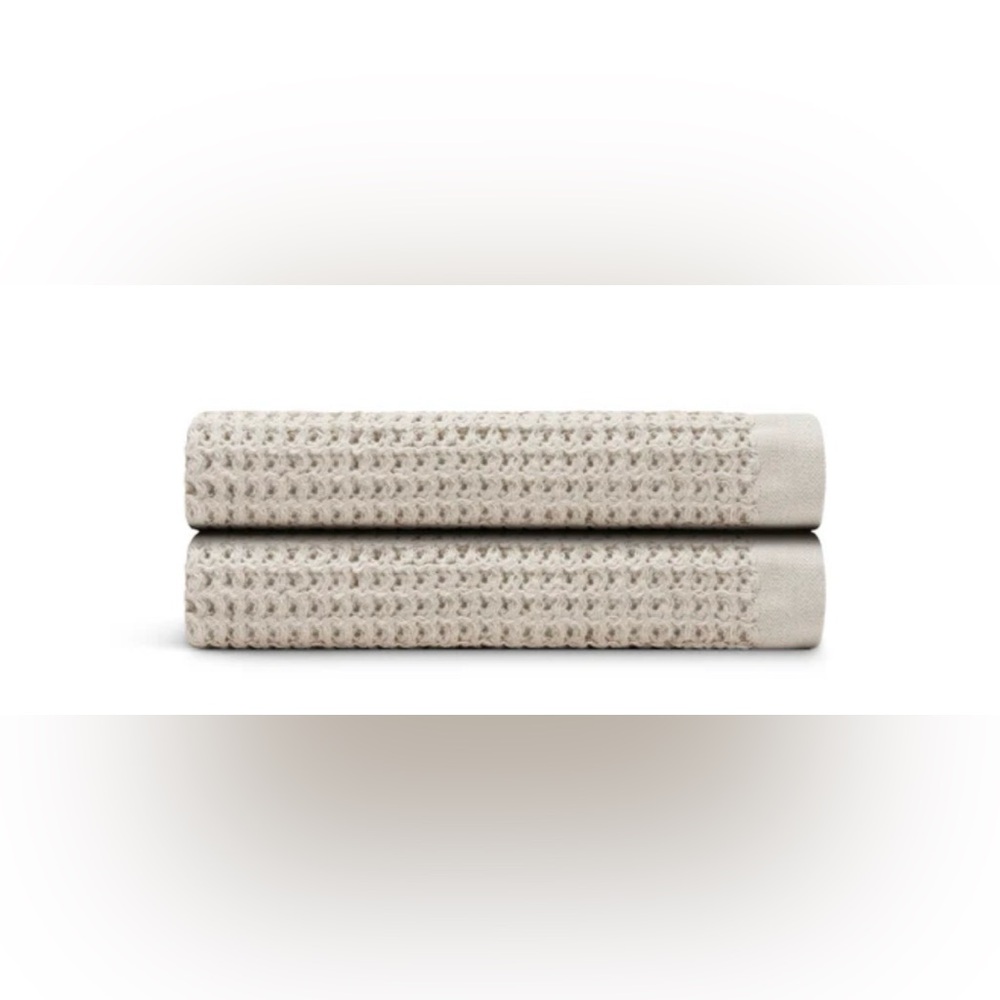 Supima® Waffle Hand Towel Bundle Oatmeal